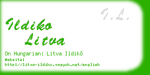 ildiko litva business card